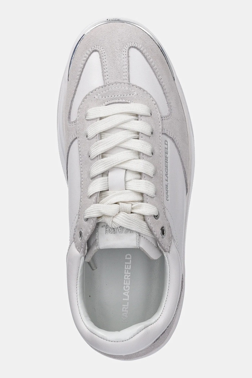 Δερμάτινα αθλητικά παπούτσια Karl Lagerfeld KOBO III χρώμα: άσπρο, KL65025 φωτογραφία