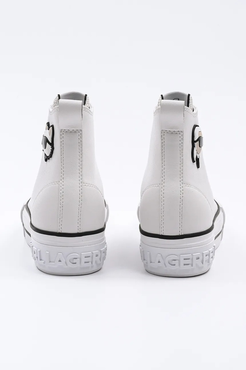 Шкіряні кеди Karl Lagerfeld KAMPUS MAX NFT жіночі колір білий KL60445T 