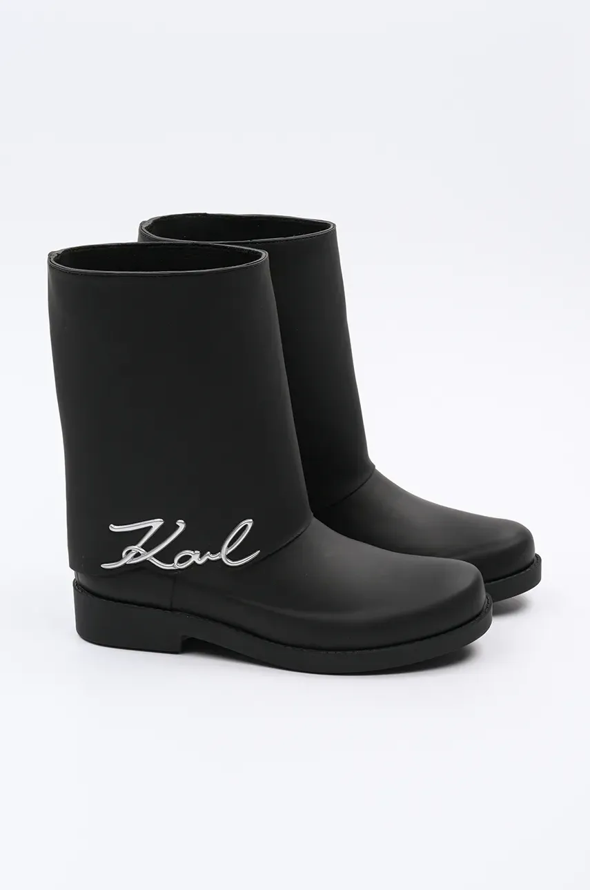 Резиновые сапоги Karl Lagerfeld KALOSH женские цвет чёрный KL47064 Резиновые сапоги Karl Lagerfeld KALOSH женские цвет чёрный KL47064