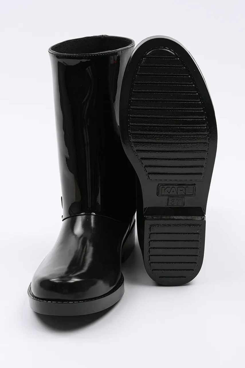 Γαλότσες Karl Lagerfeld KALOSH χρώμα: μαύρο, KL47064S φωτογραφία