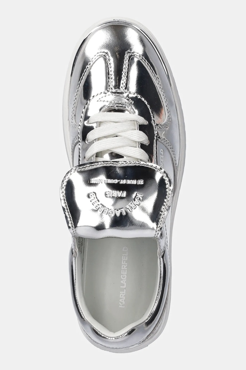 Δερμάτινα αθλητικά παπούτσια Karl Lagerfeld ATLAS χρώμα: ασημί, KL63820 φωτογραφία