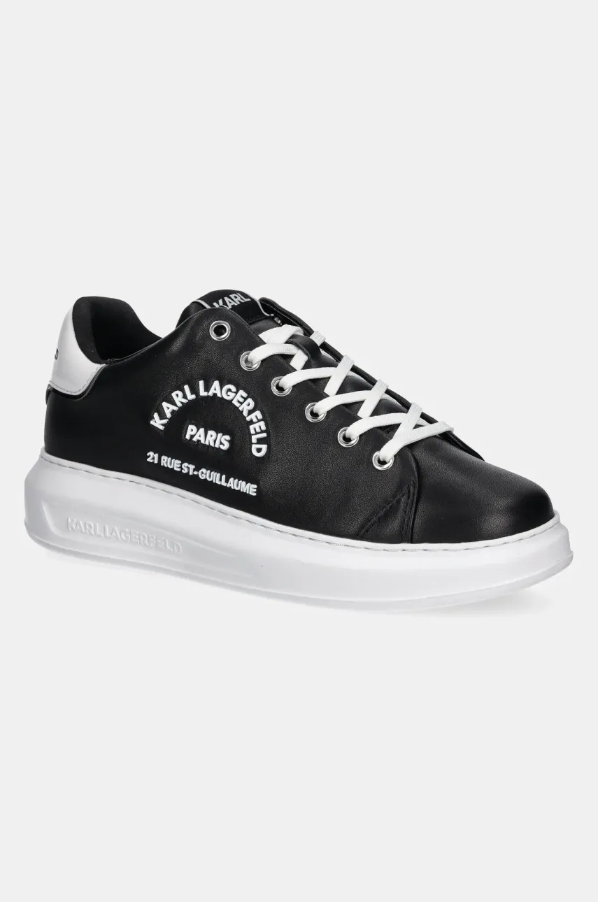 Karl Lagerfeld sneakers din piele KAPRI culoarea negru, KL62539K