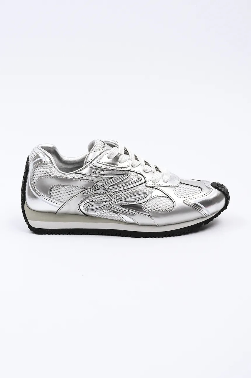 Karl Lagerfeld Adidasi VELOCETTE culoarea argintiu, KL63925