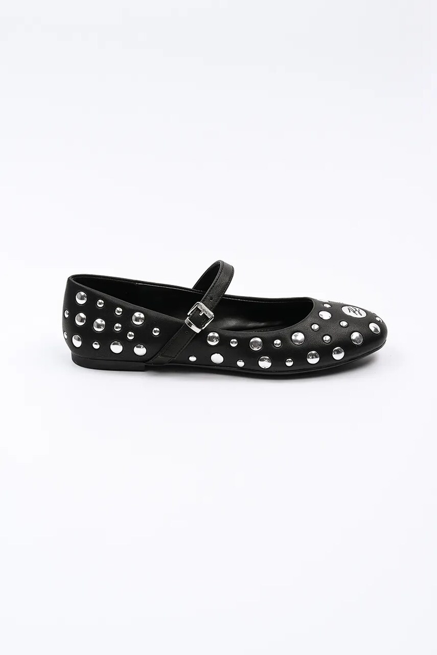 Karl Lagerfeld balerini KARO culoarea negru, KL40121