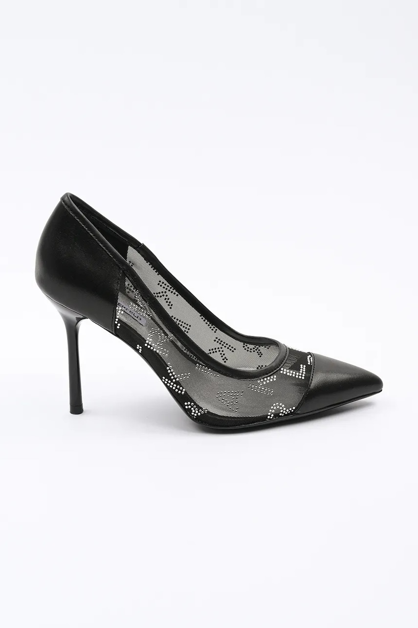 Karl Lagerfeld pantofi cu toc SARABANDE culoarea negru, KL30925A Karl Lagerfeld pantofi cu toc SARABANDE culoarea negru, KL30925A