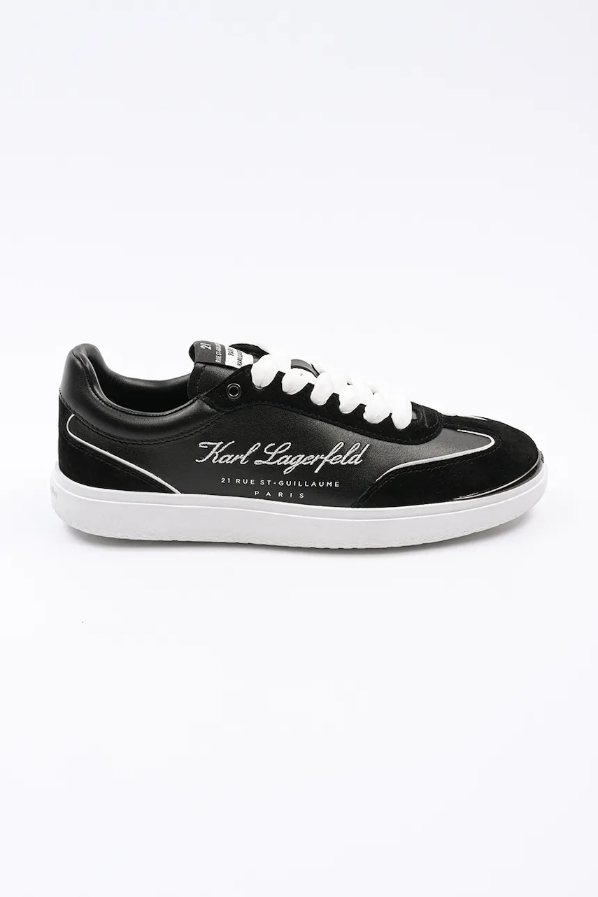 Karl Lagerfeld sneakers din piele ATLAS culoarea negru, KL63822 Karl Lagerfeld sneakers din piele ATLAS culoarea negru, KL63822