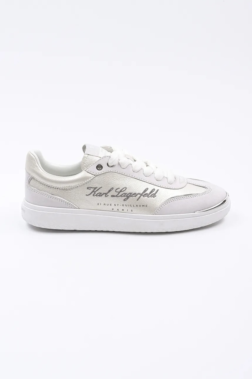 Karl Lagerfeld sneakers din piele ATLAS culoarea alb, KL63822 Karl Lagerfeld sneakers din piele ATLAS culoarea alb, KL63822