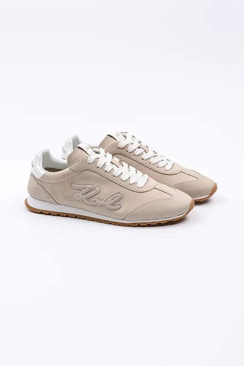 Замшевые кроссовки Karl Lagerfeld VENUS цвет бежевый KL65912 Замшевые кроссовки Karl Lagerfeld VENUS цвет бежевый KL65912