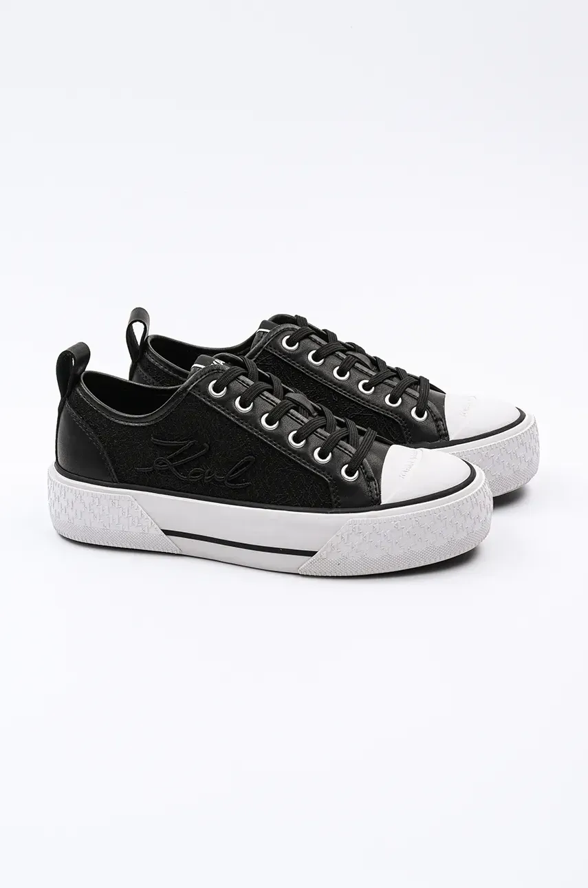 Кеды Karl Lagerfeld KAMPUS MAX III женские цвет чёрный KL60611F Кеды Karl Lagerfeld KAMPUS MAX III женские цвет чёрный KL60611F