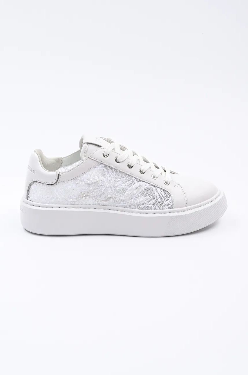 Karl Lagerfeld sneakers MAXI KUP culoarea alb, KL62211F