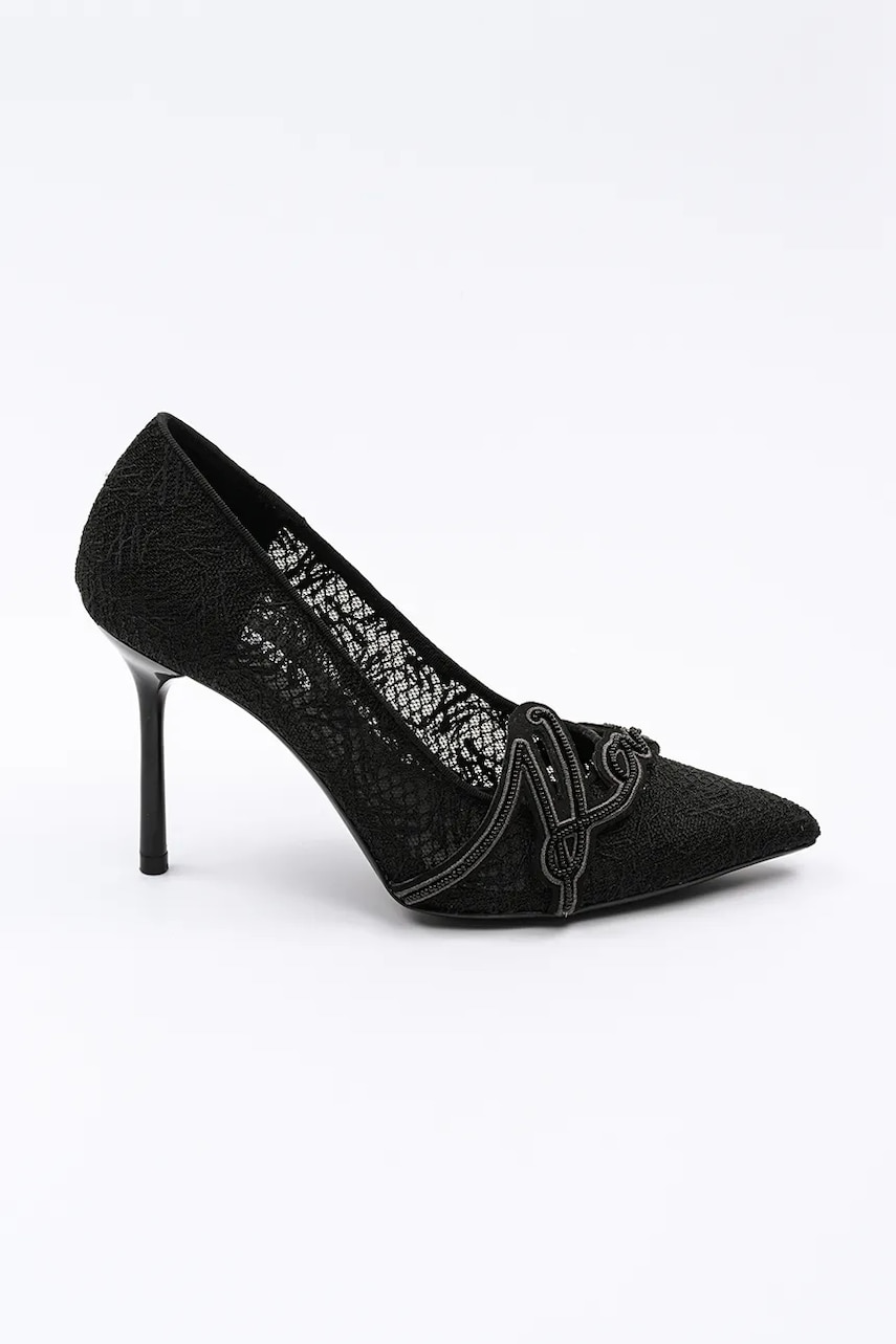 Karl Lagerfeld pantofi cu toc SARABANDE culoarea negru, KL30919S Karl Lagerfeld pantofi cu toc SARABANDE culoarea negru, KL30919S