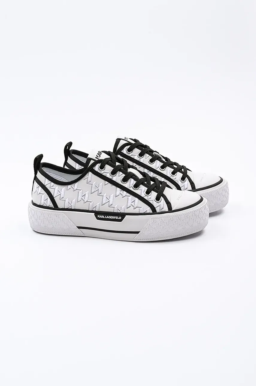 Кеды Karl Lagerfeld KAMPUS MAX III женские цвет белый KL60615 Кеды Karl Lagerfeld KAMPUS MAX III женские цвет белый KL60615