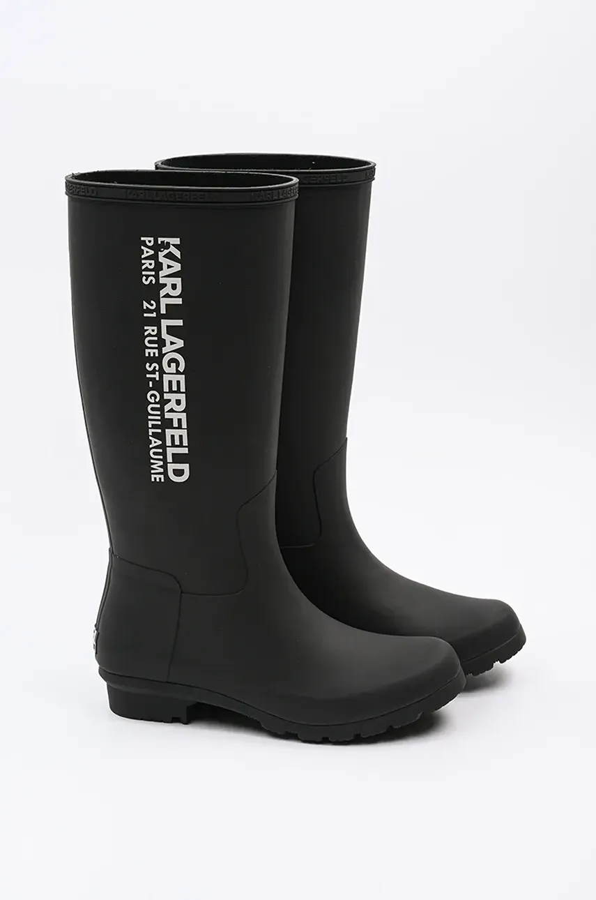 Резиновые сапоги Karl Lagerfeld KALOSH женские цвет чёрный KL47085 Резиновые сапоги Karl Lagerfeld KALOSH женские цвет чёрный KL47085
