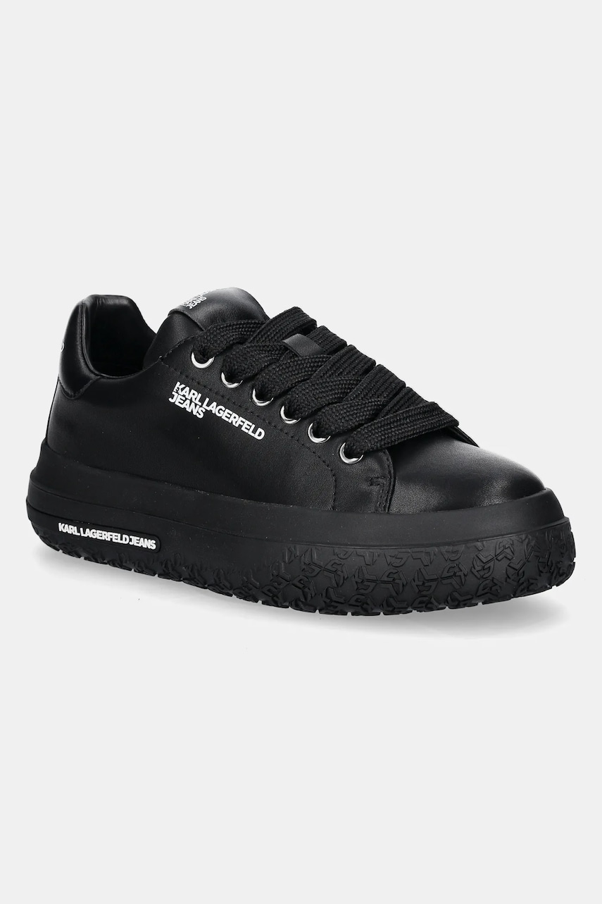 Karl Lagerfeld Jeans sneakers din piele KLJ KUP culoarea negru, KLJ64820 Karl Lagerfeld Jeans sneakers din piele KLJ KUP culoarea negru, KLJ64820