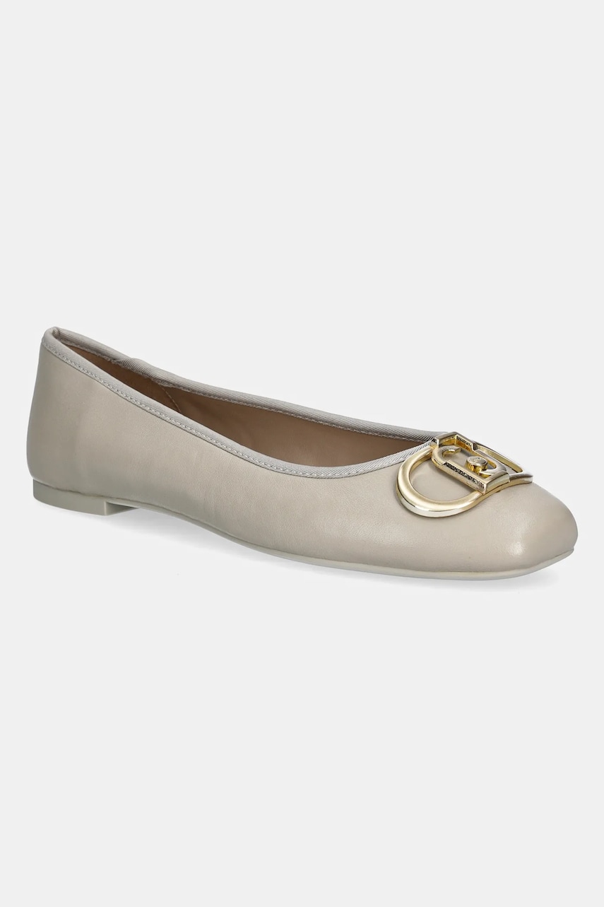 Levně Kožené baleríny Liu Jo DAFNE 04 béžová barva, SA5033PX460S3625