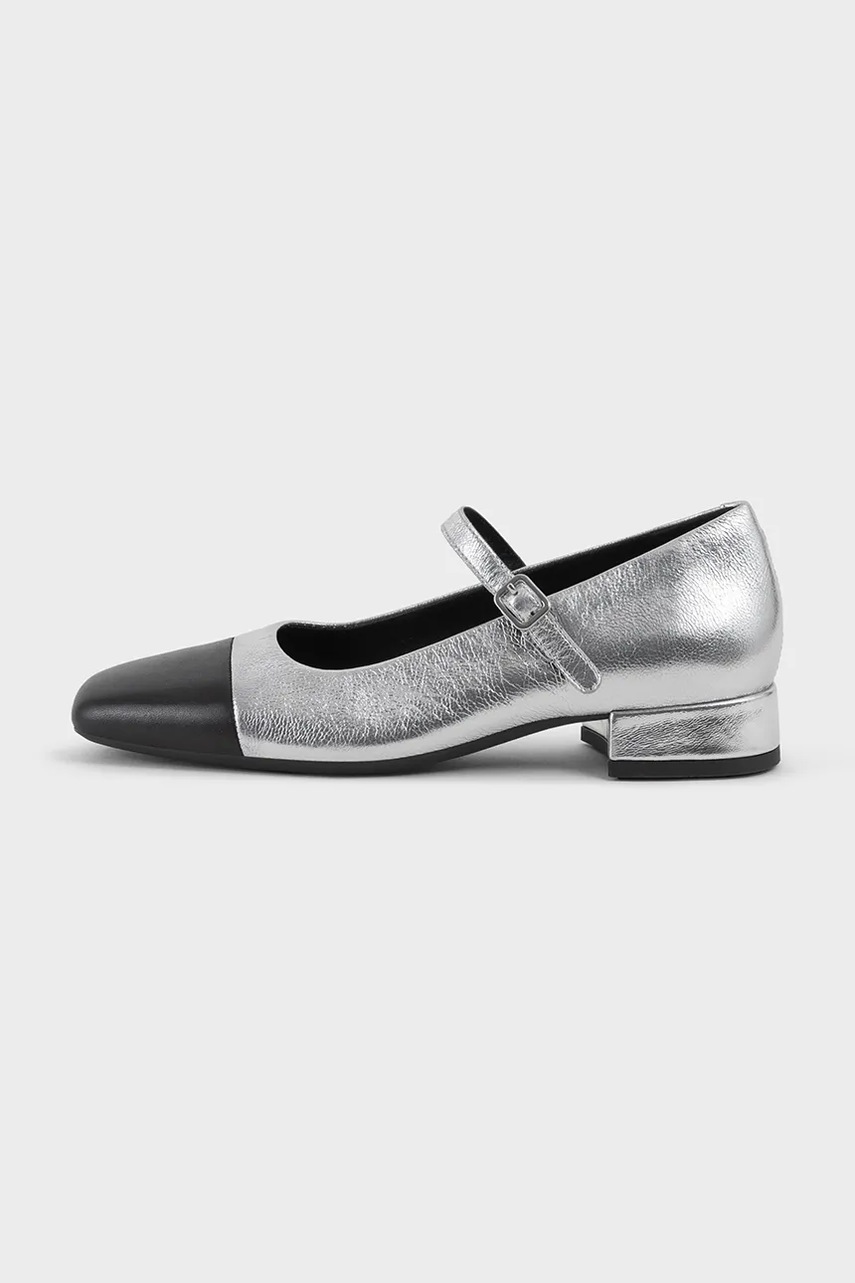Vagabond Shoemakers pantofi de piele DEBBI culoarea argintiu, cu toc drept, 5918-019-96