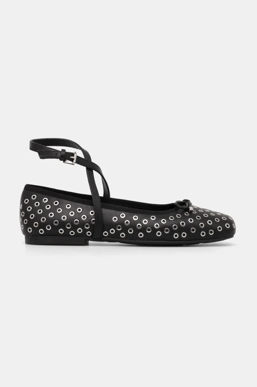 Кожаные балетки MICHAEL Michael Kors Collette цвет чёрный 40R5COFP1L.001 Кожаные балетки MICHAEL Michael Kors Collette цвет чёрный 40R5COFP1L.001