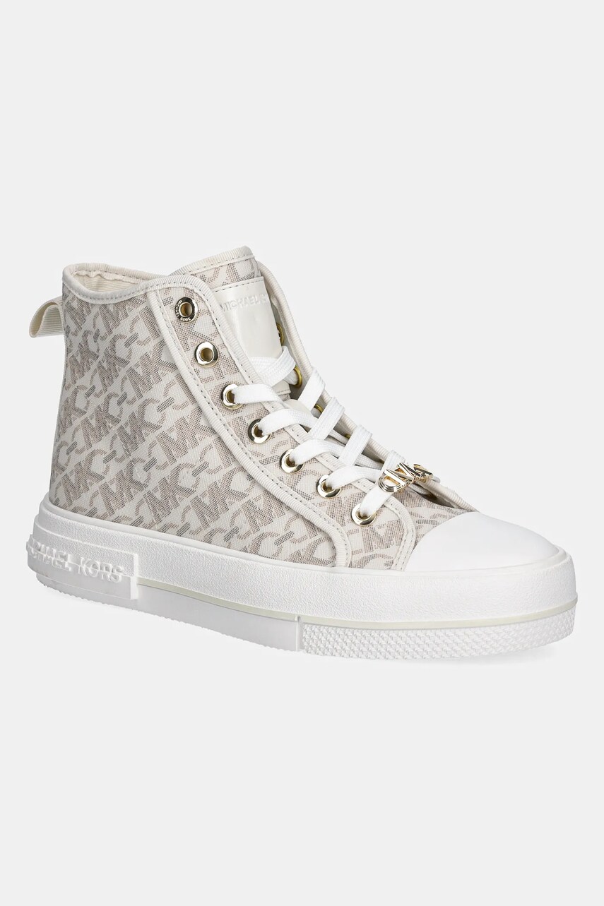 MICHAEL Michael Kors teniși Evy femei, culoarea bej, 43F4EYFE5B.150