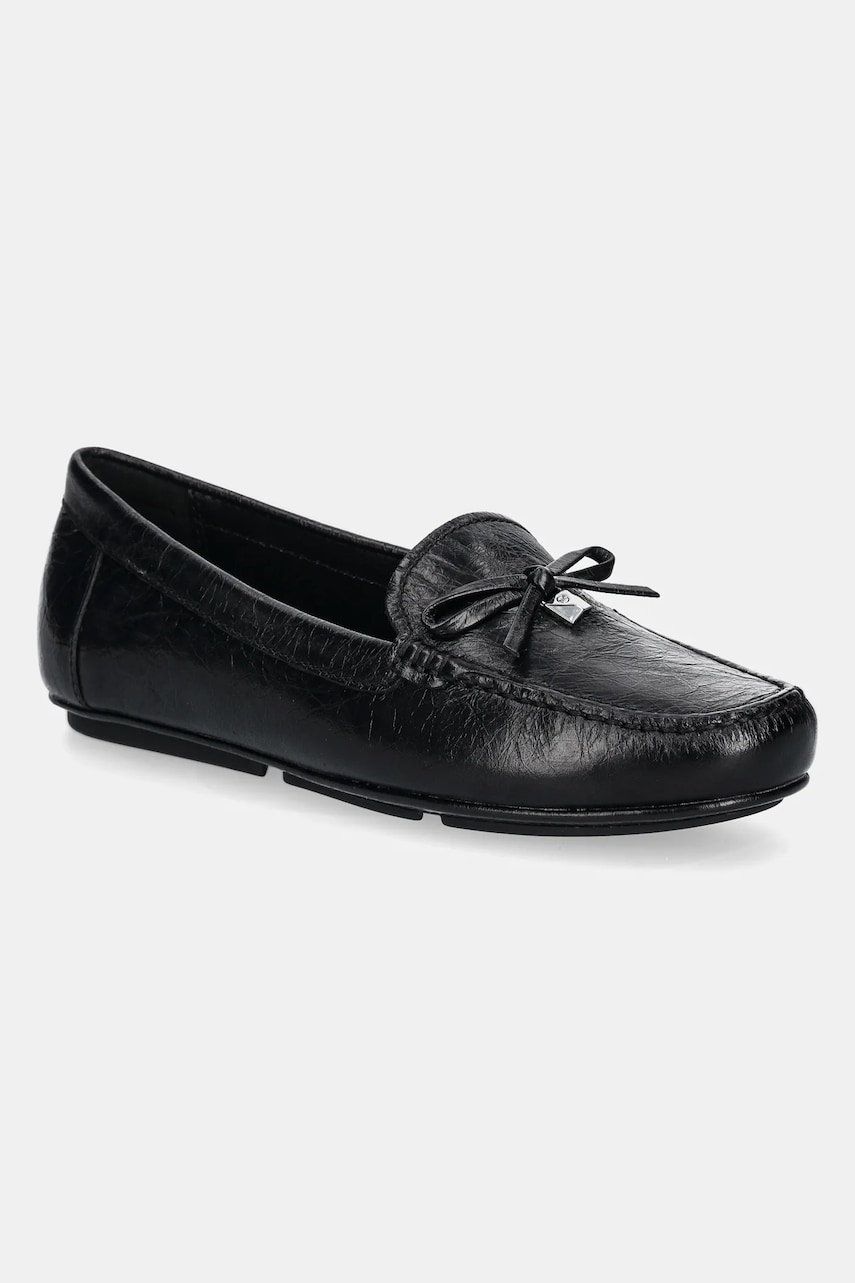 MICHAEL Michael Kors mocasini de piele Juliette femei, culoarea negru, cu toc plat, 40R5JUFR1L.001 MICHAEL Michael Kors mocasini de piele Juliette femei, culoarea negru, cu toc plat, 40R5JUFR1L.001