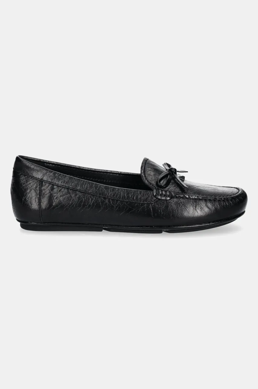 Кожаные мокасины MICHAEL Michael Kors Juliette женские цвет чёрный на плоском ходу 40R5JUFR1L.001 Кожаные мокасины MICHAEL Michael Kors Juliette женские цвет чёрный на плоском ходу 40R5JUFR1L.001