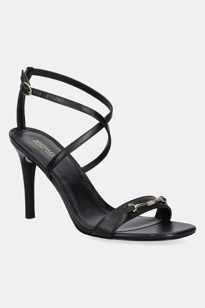 MICHAEL Michael Kors sandale de piele Lena culoarea negru, 40R5LEHS1L.001 MICHAEL Michael Kors sandale de piele Lena culoarea negru, 40R5LEHS1L.001