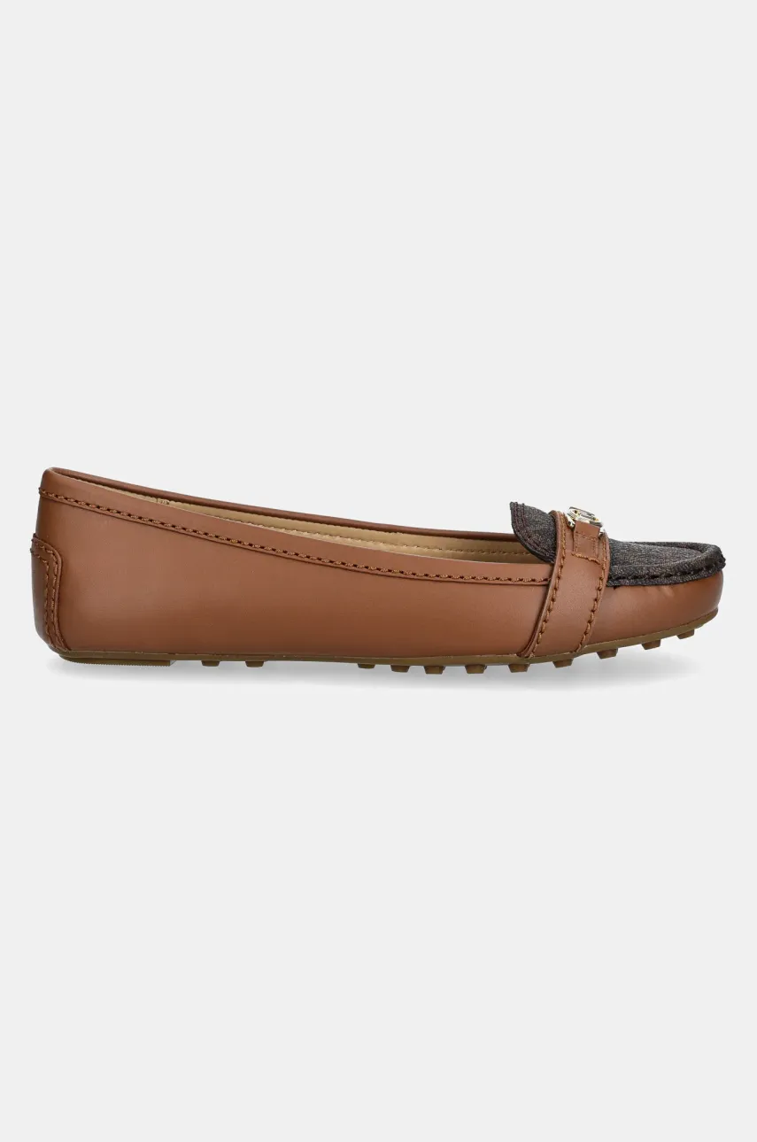 Мокасины MICHAEL Michael Kors Mandy женские цвет коричневый на плоском ходу 40R5MAFR1B.227 Мокасины MICHAEL Michael Kors Mandy женские цвет коричневый на плоском ходу 40R5MAFR1B.227
