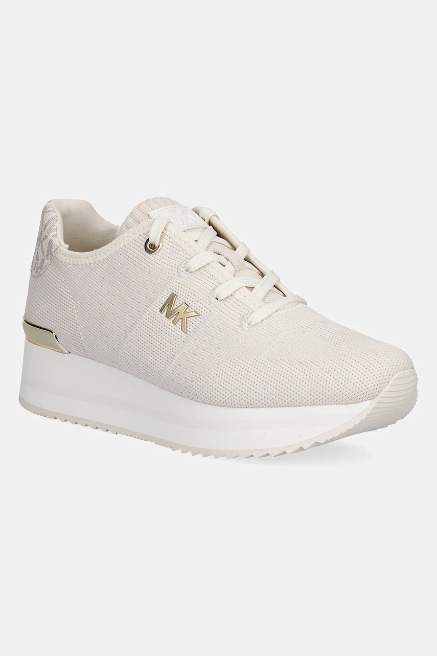 MICHAEL Michael Kors Adidasi Monique culoarea bej, 43F2MQFSAD.141