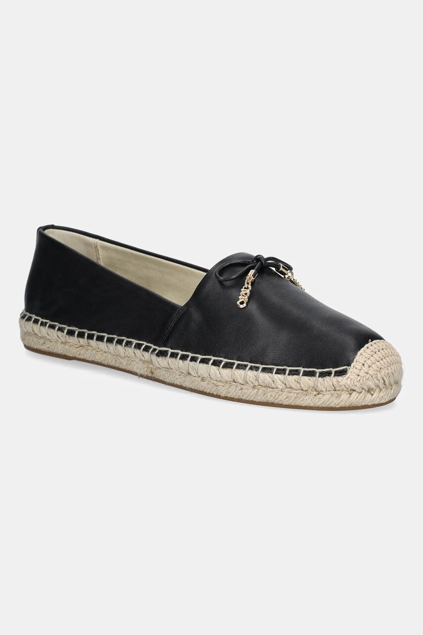 MICHAEL Michael Kors espadrile de piele Nori culoarea negru, 40R4NRFP1L.001