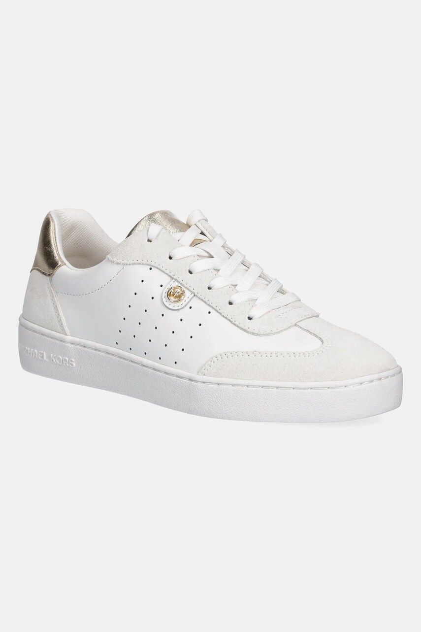 Levně Kožené tenisky MICHAEL Michael Kors Scotty bílá barva, 43F4SCFS2L.795