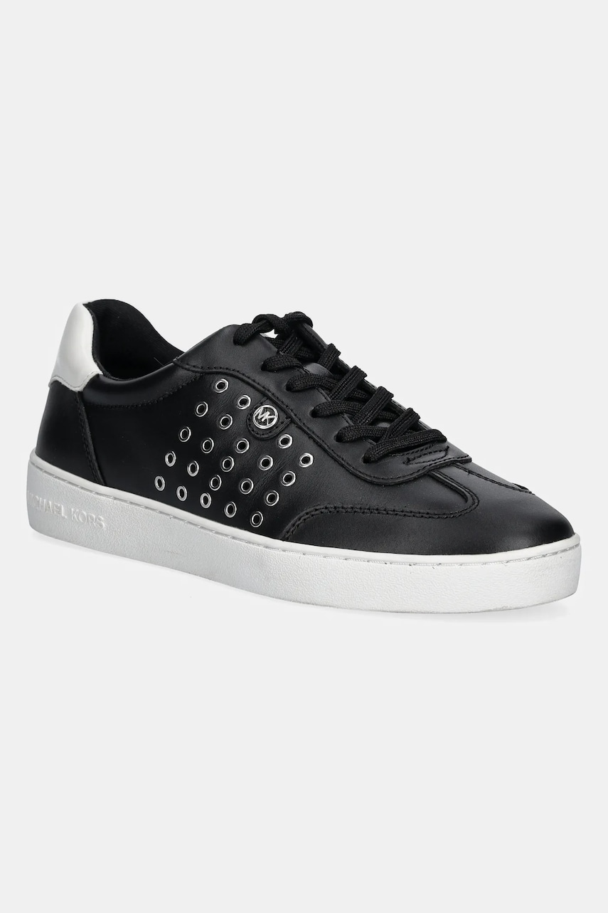 MICHAEL Michael Kors Adidasi din piele Scotty femei, culoarea negru, 43R5SCFS1L.001