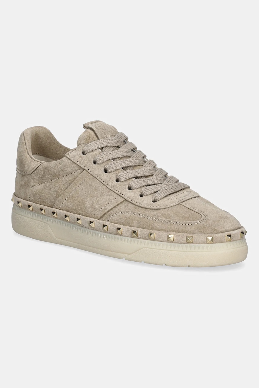 Kennel & Schmenger sneakers din piele intoarsă Clap culoarea bej, 51-27700 Kennel & Schmenger sneakers din piele intoarsă Clap culoarea bej, 51-27700