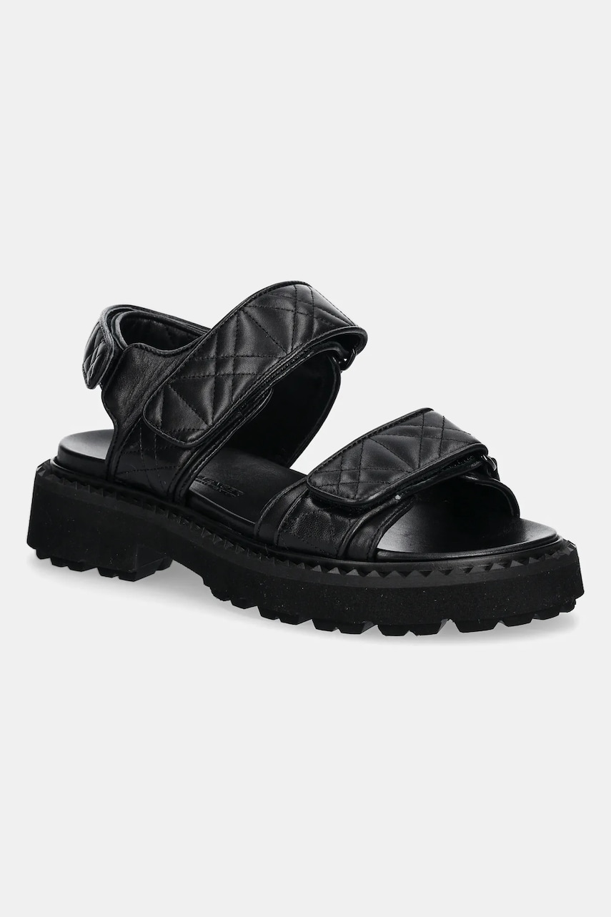 Kennel & Schmenger sandale de piele Close femei, culoarea negru, 51-42500 Kennel & Schmenger sandale de piele Close femei, culoarea negru, 51-42500