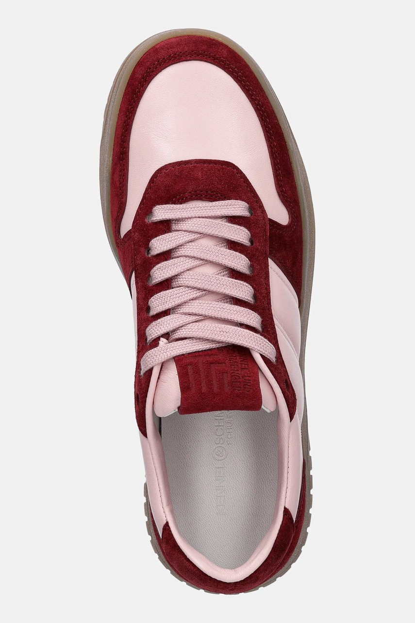 Δερμάτινα αθλητικά παπούτσια Kennel & Schmenger Gaz χρώμα: ροζ, 51-16700 φωτογραφία