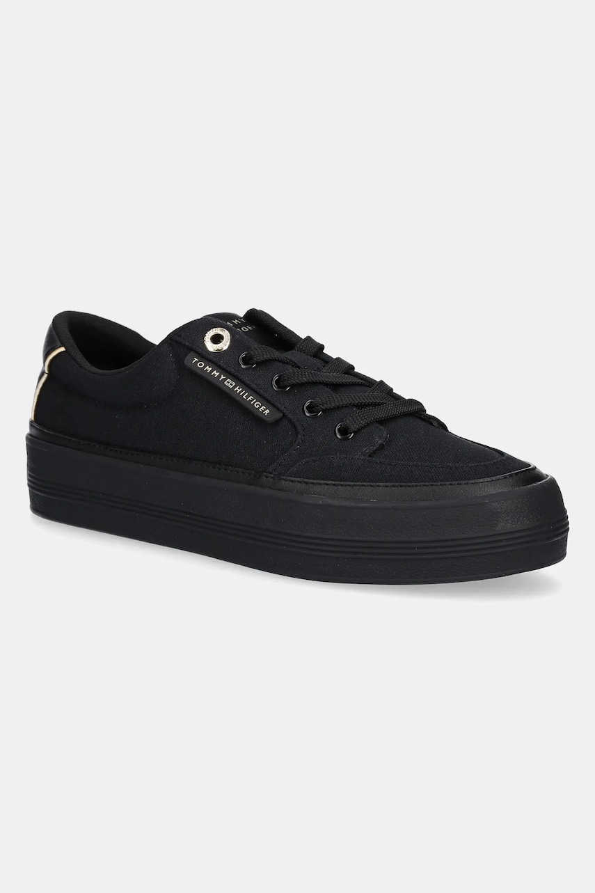 

Ниски кецове Tommy Hilfiger ESSENTIAL VULC TEXTILE SNEAKER в черно FW0FW08323, Черен