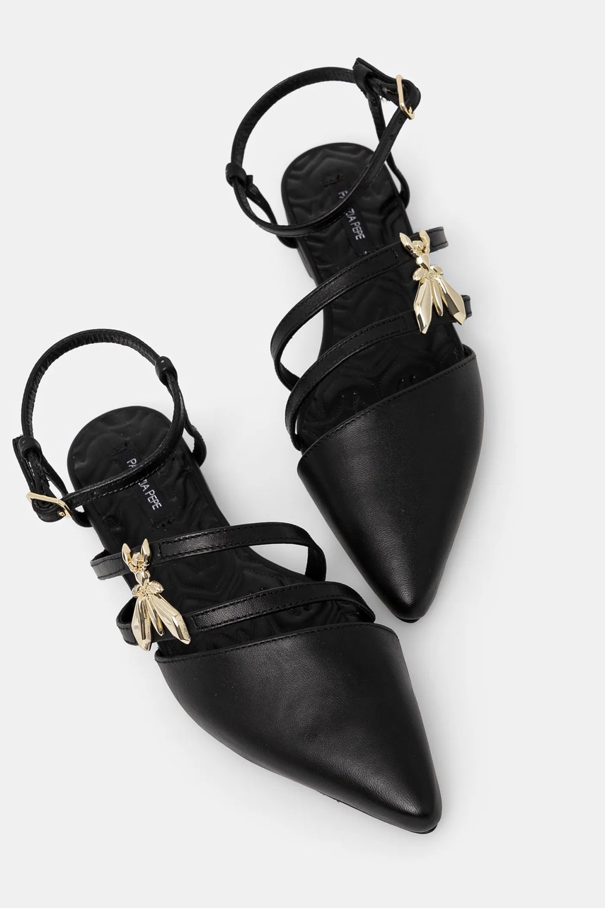 Patrizia Pepe bőr balerina cipő fekete, 8Z0100 L048 K103 termék 2. képe