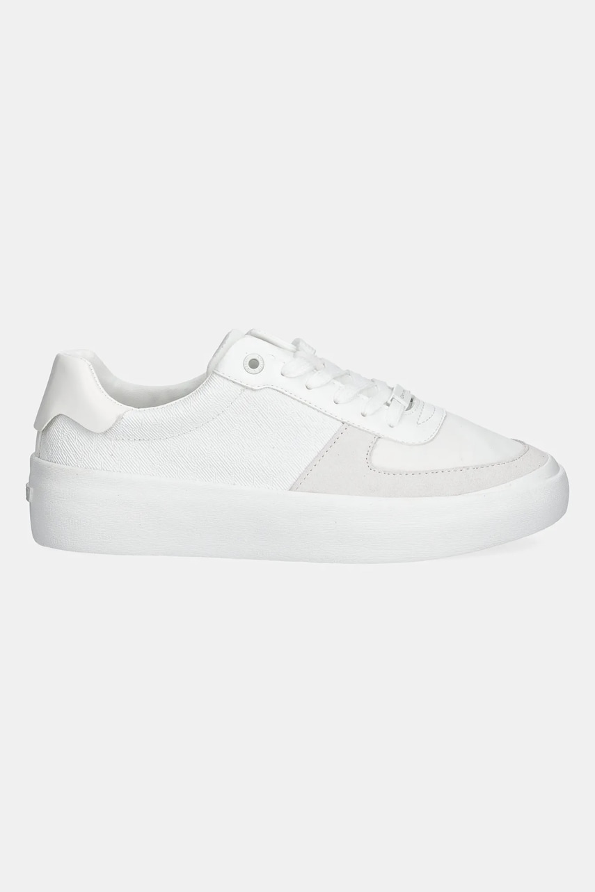Кроссовки Calvin Klein VULC LACE UP - MONO цвет белый HW0HW02293 Кроссовки Calvin Klein VULC LACE UP - MONO цвет белый HW0HW02293