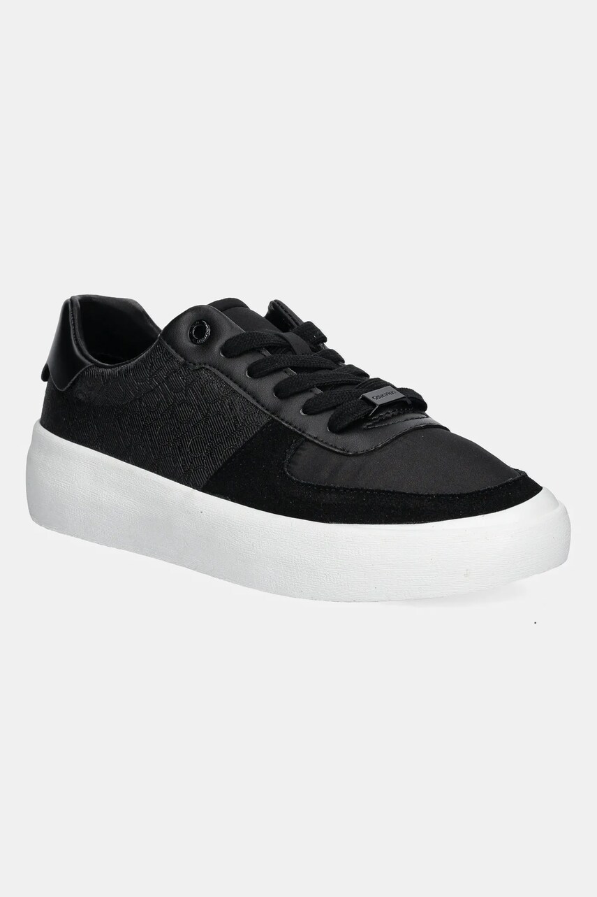 Levně Sneakers boty Calvin Klein VULC LACE UP - MONO černá barva, HW0HW02293