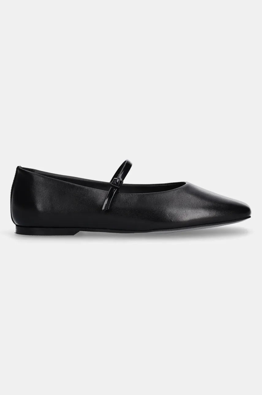 Кожаные балетки Calvin Klein MARY JANE BALLERINA - LTH цвет чёрный HW0HW02307 Кожаные балетки Calvin Klein MARY JANE BALLERINA - LTH цвет чёрный HW0HW02307