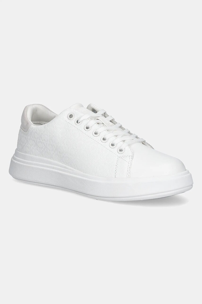 Levně Sneakers boty Calvin Klein CUPSOLE LACE UP MONO bílá barva, HW0HW02445