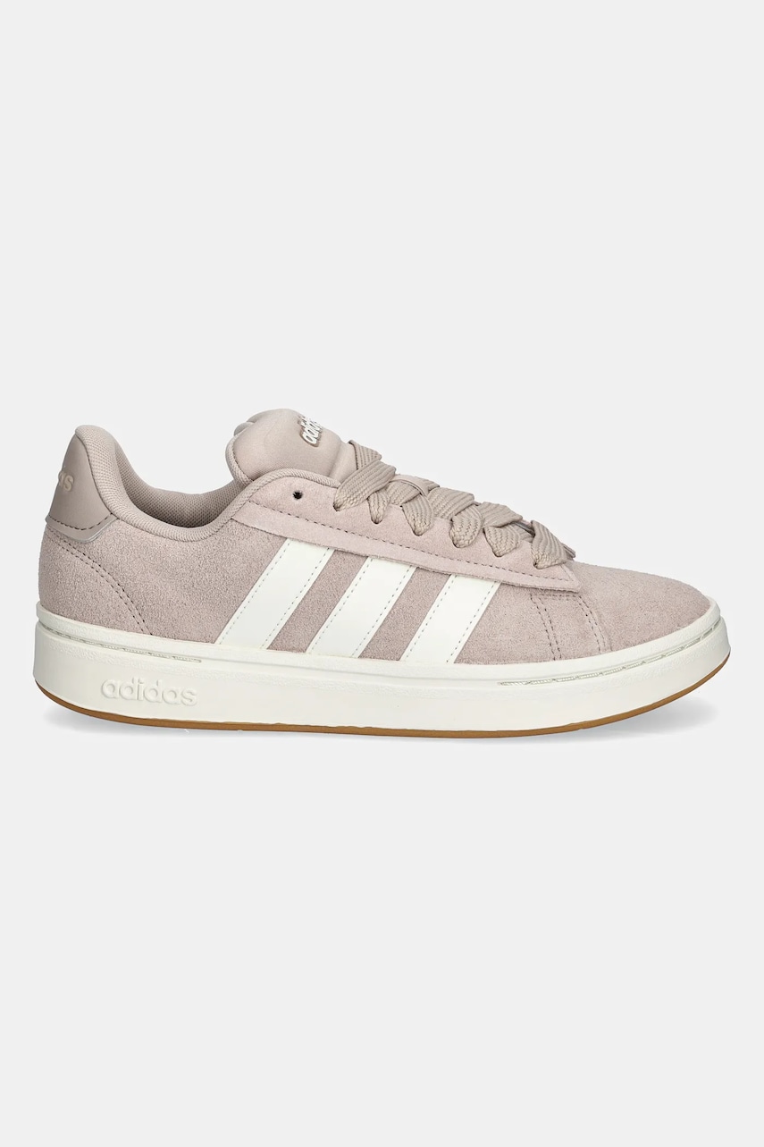 Замшевые кроссовки adidas Grand Court Alpha 00S цвет розовый JI1719 Замшевые кроссовки adidas Grand Court Alpha 00S цвет розовый JI1719