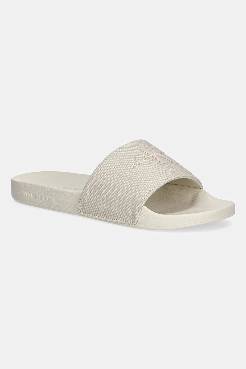 

Чехли Calvin Klein Jeans SLIDE MONOGRAM WMNS в бежово YW0YW01835, Бежов