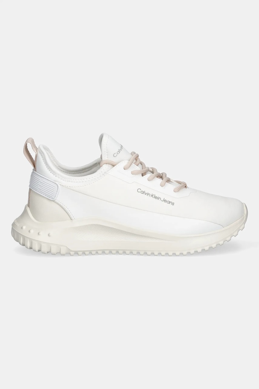 Кроссовки Calvin Klein Jeans EVA RUNNER SOCK MIX IN HITECH цвет белый YW0YW01665 Кроссовки Calvin Klein Jeans EVA RUNNER SOCK MIX IN HITECH цвет белый YW0YW01665