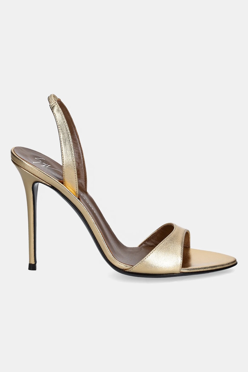 Туфли Giuseppe Zanotti Clandestino цвет золотой E500000.001 Туфли Giuseppe Zanotti Clandestino цвет золотой E500000.001