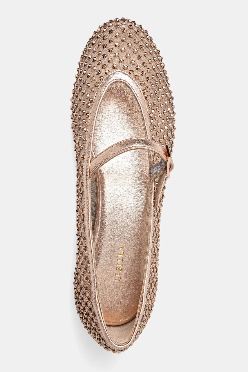 Μπαλαρίνες Le Silla Ballerina Gilda χρώμα: χρυσαφί, 0189C020MTPPCAZ908 φωτογραφία