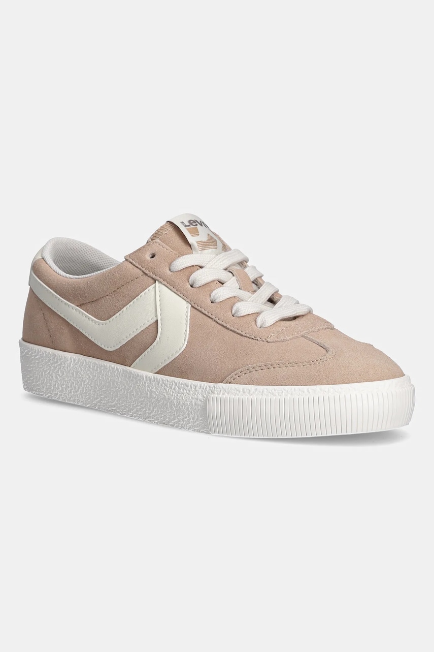 Levi's sneakers din piele întoarsă SNEAK S culoarea bej, 235665-22 Levi's sneakers din piele întoarsă SNEAK S culoarea bej, 235665-22