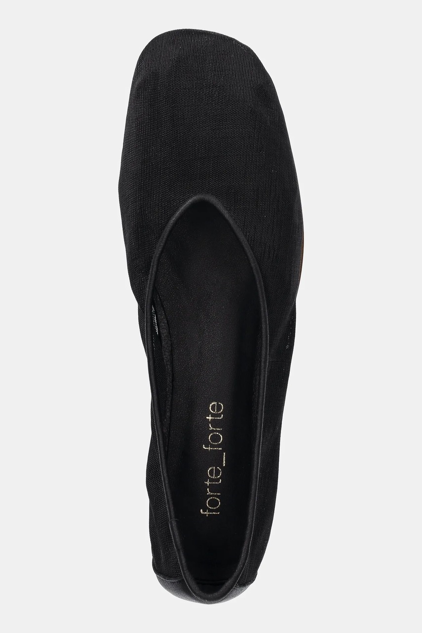Μπαλαρίνες Forte Forte χρώμα: μαύρο, 13712 F47A 8009 φωτογραφία