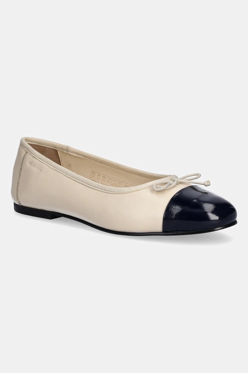 Gant balerini de piele Chadii culoarea bej, 30511856.G692