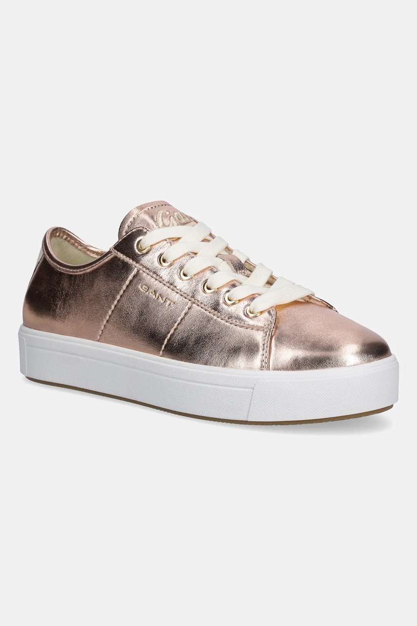 Levně Kožené sneakers boty Gant Avino zlatá barva, 30531830.G23
