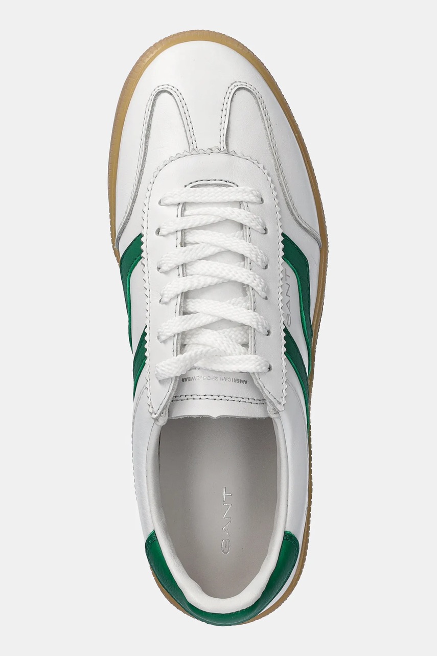 Δερμάτινα αθλητικά παπούτσια Gant Cuzima χρώμα: άσπρο, 30534810.G908 φωτογραφία