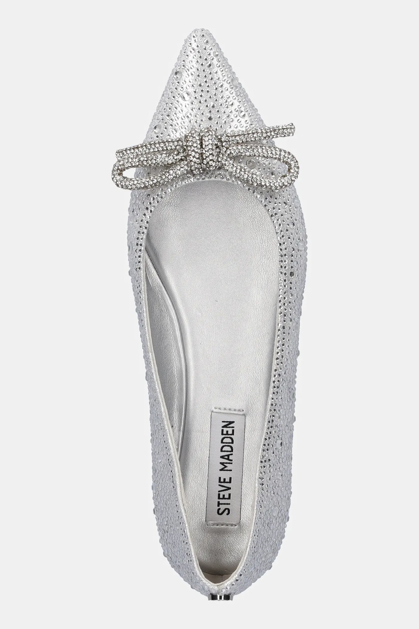 Μπαλαρίνες Steve Madden Elina-R χρώμα: ασημί, SM11002812 φωτογραφία